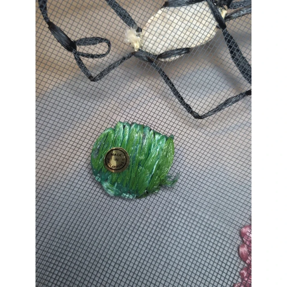 2x Vintage Food Dome Cover PICNIC Mesh Screen Floral, Bumble Bee, Palm Tree